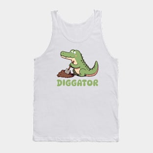 Diggator The Dictator Alligator Tank Top